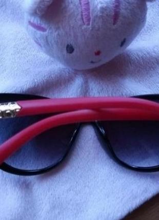 Солнцезащитные очки cardeo eyewear лисички оттеночные красные дужки2 фото