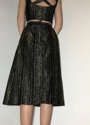 Шикарний вечірній костюм з спідницею✨5 фото