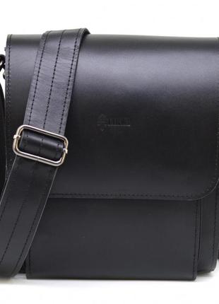 Мужская черная сумка через плечо za-3027-3md от tarwa3 фото