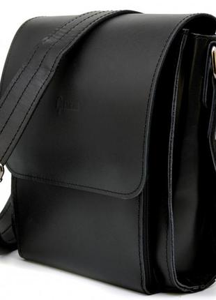 Мужская черная сумка через плечо za-3027-3md от tarwa4 фото