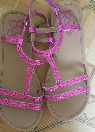 Босоніжки для дівчинки з блискітками