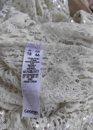 Блузка в паєтки 18 р від george5 фото