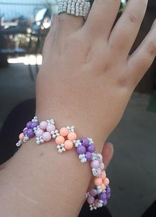 Браслет з бісеру krestiki