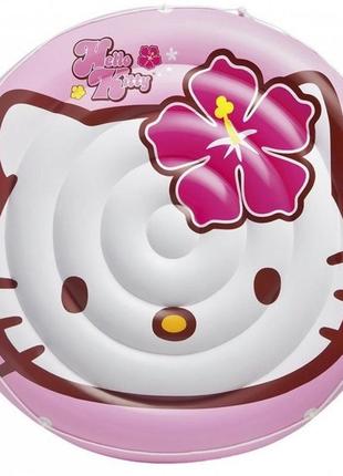 Детский надувной плотик intex hello kitty