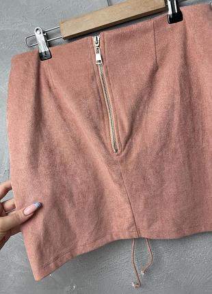 Нова спідниця міні велюрова5 фото