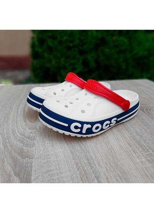 Шлепанцы шлепки босоножки женские crocs белые / шльопанці босоніжки жіночі крокс білі