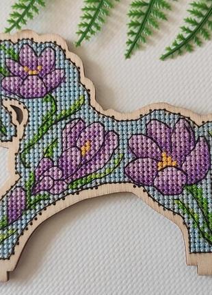 Залишки набору для вишивання фрузелок "крокус"