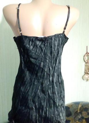 Стильная секси маечка черного цвета, с кружевом на груди. бренд papaya. раз.46-48.5 фото