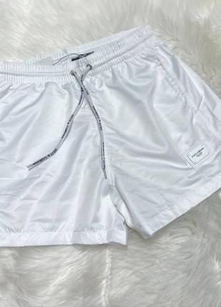 Брендові чоловічі пляжні білі шорти dоlсе даввапа1 фото