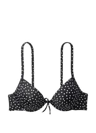 Чёрный купальник в горошек victoria’s secret