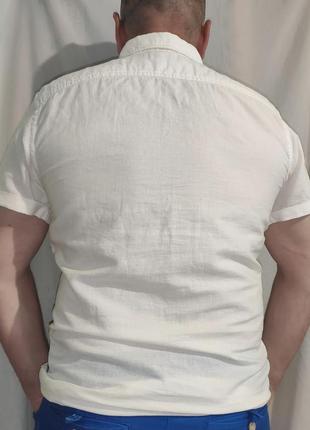 Нарядная фирменная стильная нарядная рубашка сорочка шведка jack & jones.л.3 фото