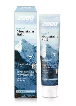 Зубная паста с гималайской солью dental clinic 2080 pure crystal mountain salt toothpaste fresh mint