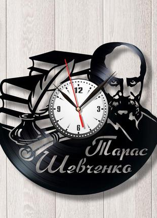 Тарас шевченко годинник на стіну вініловий годинник українська література патріотичний годинник годинник україна розмір 30см4 фото