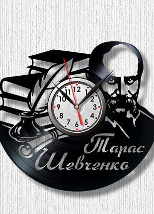 Тарас шевченко часы на стену виниловые часы украинская литература патриотические часы часы украина размер 30см