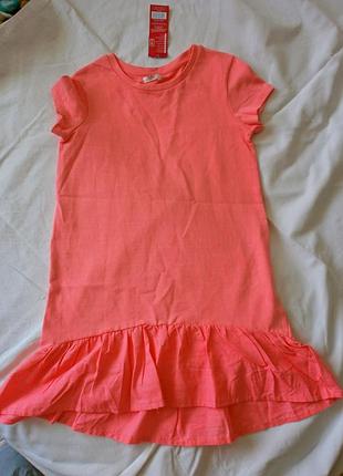 Модне, спортивно,неоново рожеве плаття 2-х нитка