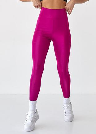 Однотонные женские лосины hak tekstil 48521 фуксия