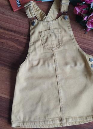 Модний джинсовий сарафан на милашка f&f 3-4 роки.