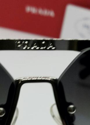 Окуляри в стилі prada стильні чоловічі сонцезахисні окуляри синьо-фіолетовий градієнт дзеркальні8 фото