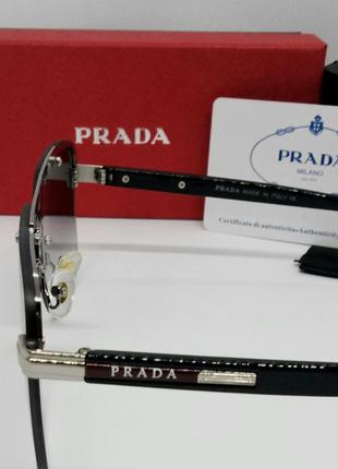 Окуляри в стилі prada стильні чоловічі сонцезахисні окуляри синьо-фіолетовий градієнт дзеркальні4 фото