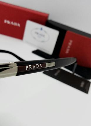 Очки в стиле prada стильные мужские солнцезащитные очки сине фиолетовый градиент зеркальные9 фото