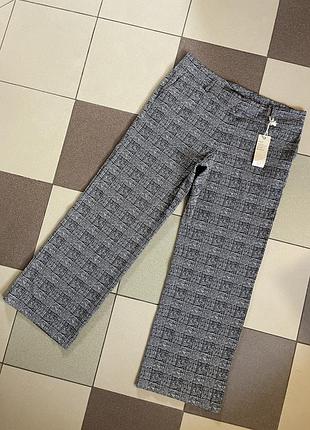 Штани в клітку кльош m&s