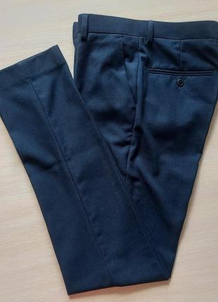 Брюки штаны мужские темно - синие zara man5 фото