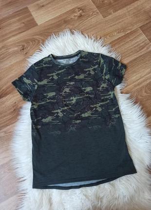Футболка на хлопчика зріст 152 камуфляж