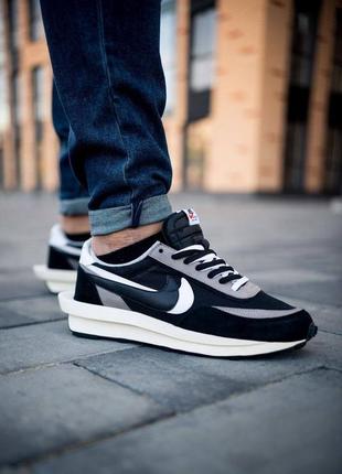 Nike ld waffle sacai black мужские кроссовки найк