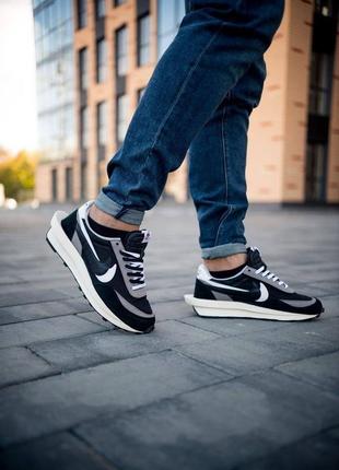 Nike ld waffle sacai black мужские кроссовки найк5 фото