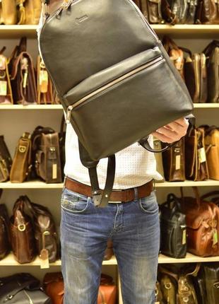 Мужской кожаный рюкзак ta-4445-4lx бренда tarwa8 фото