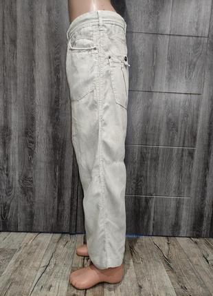 Широкие льняные штаны, льняные брюки, льняные джинсы пот-41 см5 фото