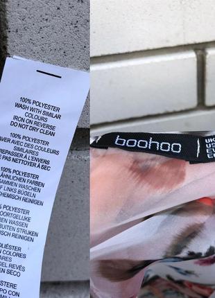 Цветочная блузка из органзы большого размера boohoo6 фото