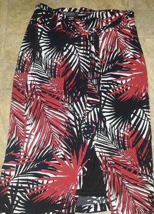 Спідниця тропічний принт .s-m.