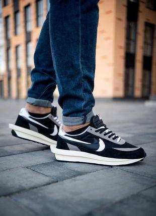 Nike ld waffle sacai black мудские кроссовки найк8 фото