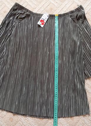 Блуза, блузка жатка зі спущеними плечима, kiabi, розмір xl6 фото