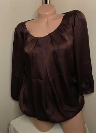 Бордова блуза