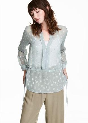 Шифонова жіноча блуза стильна блузка блуза шифоновая h&m m