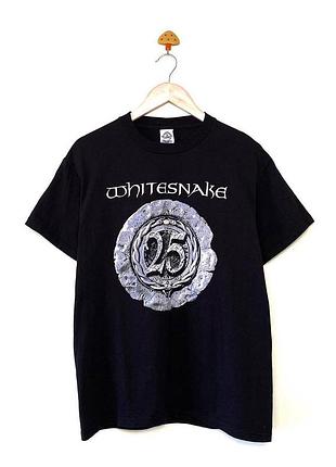 Вінтажна футболка whitesnake silver anniversary 1978-2003 хард рок метал мерч вінтаж delta m