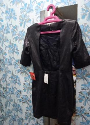 Стильне вишукане плаття в паєтках з відкритою спиною4 фото