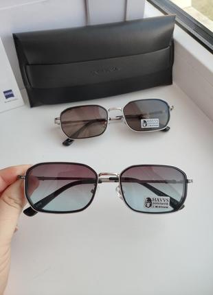 Фірмові вузькі сонцезахисні окуляри з шорой havvs polarized окуляри3 фото