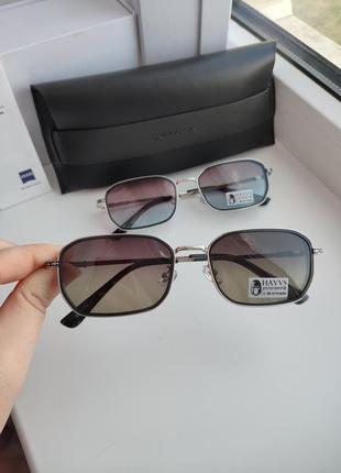 Фирменные узкие солнцезащитные очки с шорой havvs polarized окуляри4 фото