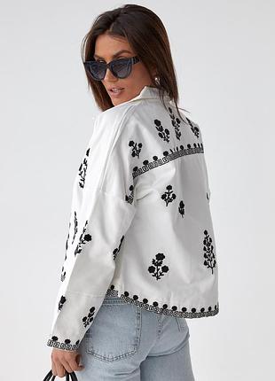 Рубашка пиджак с вышивкой 💙💛