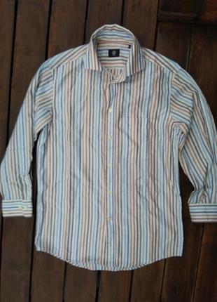Люксовая блуза-рубашка bogner jimmy lollipop в цветную полоску6 фото