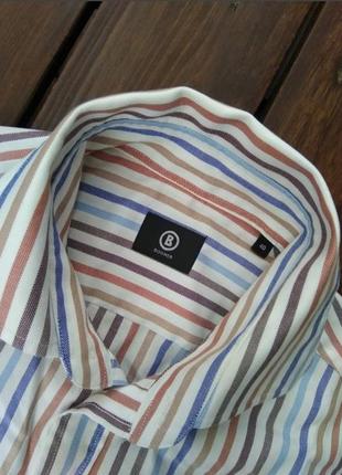 Люксовая блуза-рубашка bogner jimmy lollipop в цветную полоску2 фото