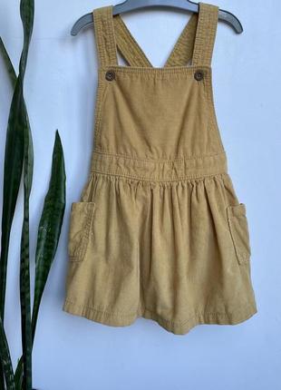 Сарафан вельветовий гірчичного кольору