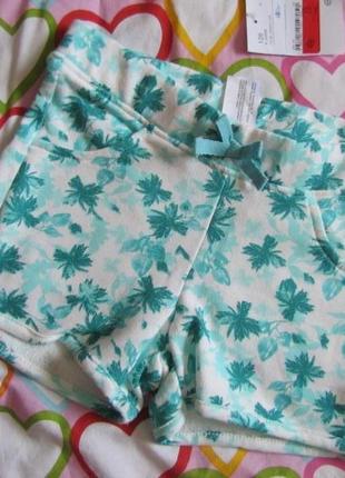 Літні шорти c&a белозеленые для дівчинки 128 см
