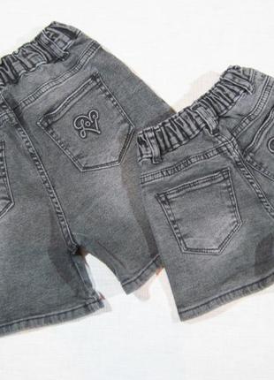 Высококачественные модные и стильные джинсовые шорты момы для девочки, стрейчевые (турция).4 фото