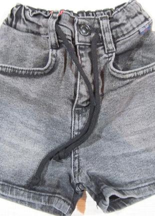 Высококачественные модные и стильные джинсовые шорты момы для девочки, стрейчевые (турция).4 фото