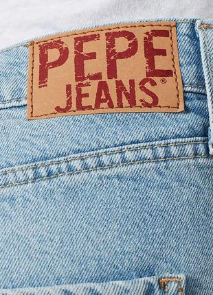 Женские голубые джинсовые шорты mable pepe jeans3 фото