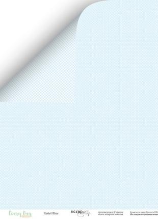 Скрапбумага двостороння 30x30 від scrapmir pastel blue